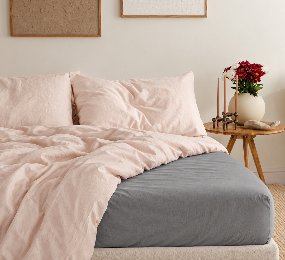 Hero Cotton Fitted Sheet - Storm Grey