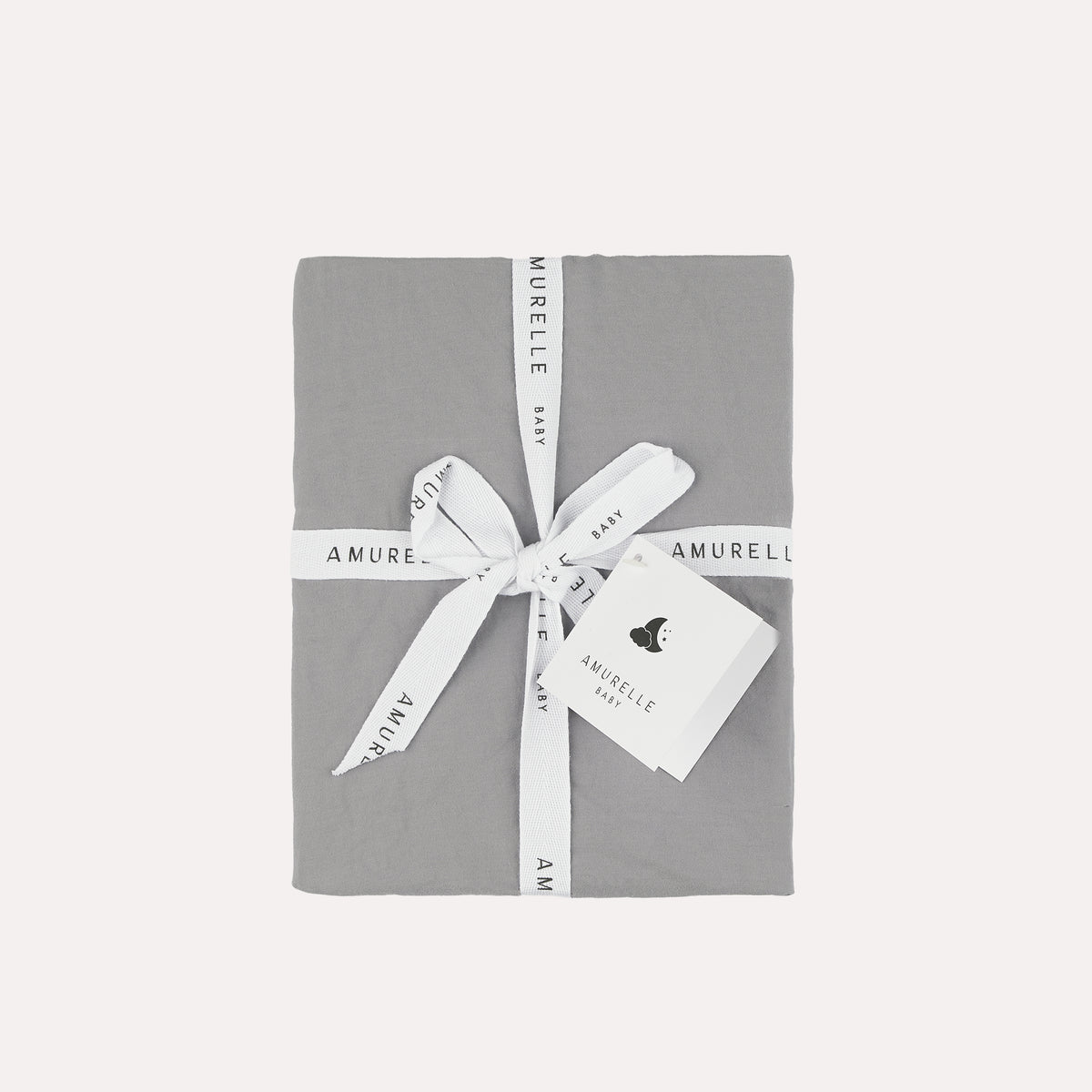 Hero Cotton Single Crib Sheet - Storm Grey