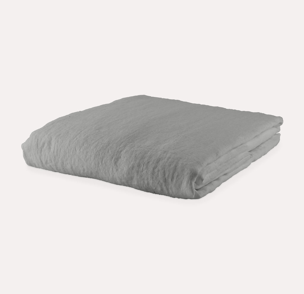 Breeze Linen Flat Sheet - Storm Grey