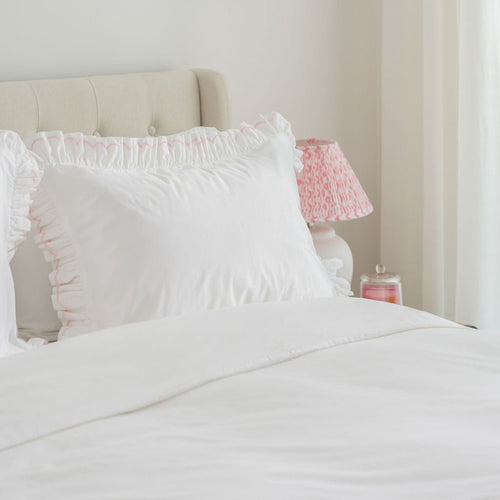 Hotel Cotton Pillowcase Pair - Ruffle