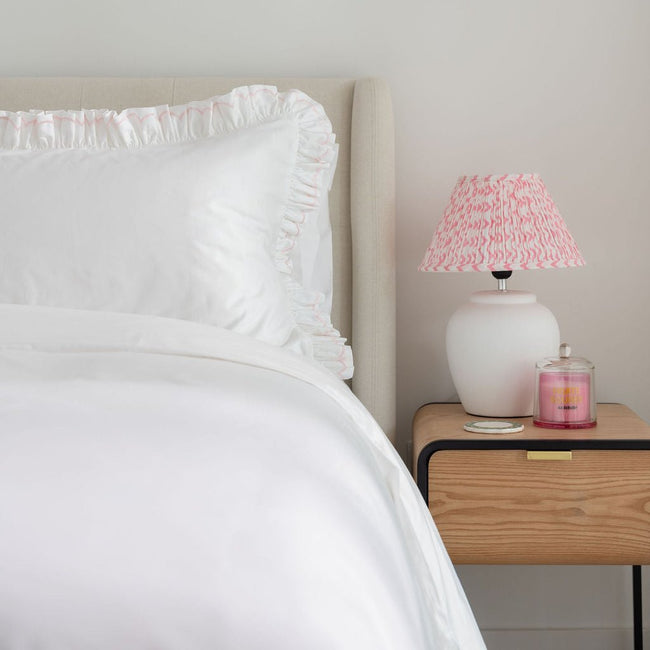 Hotel Cotton Duvet Cover Set - Ruffle