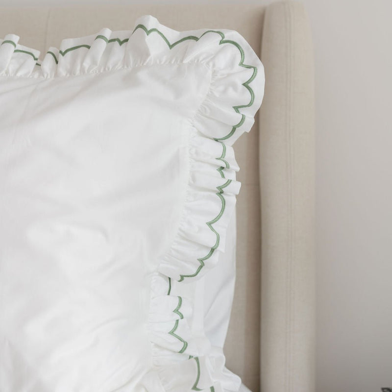 Hotel Cotton Pillowcase Pair - Ruffle