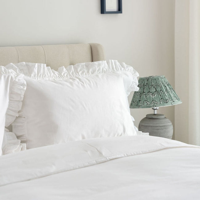 Hotel Cotton Duvet Cover Set - Ruffle