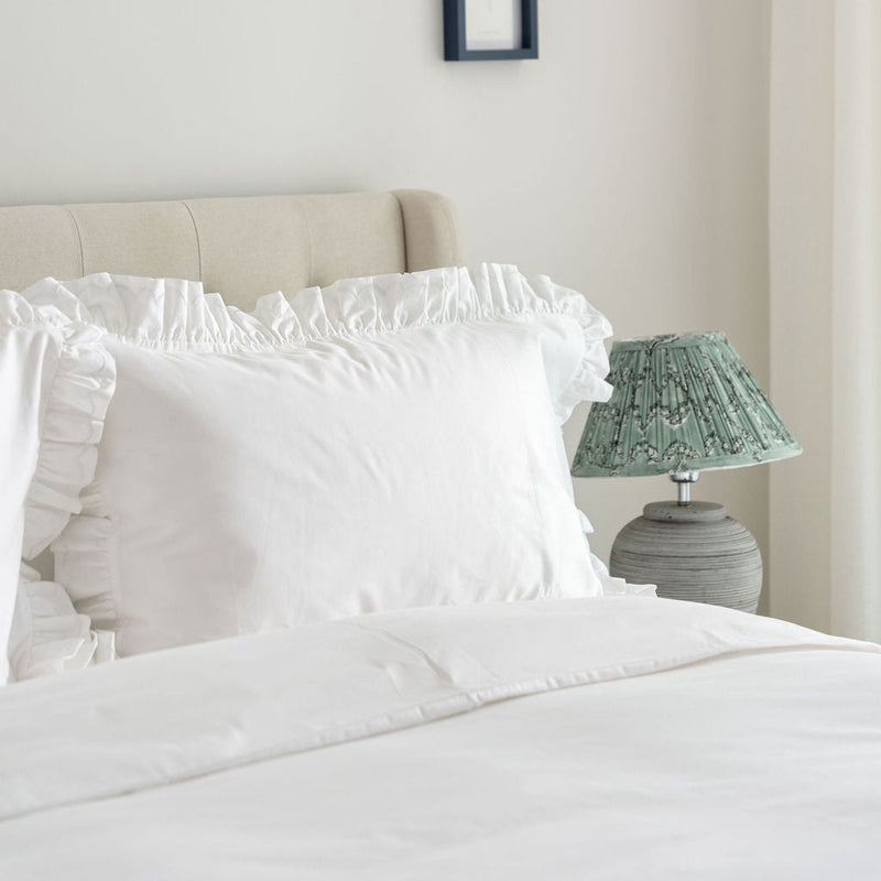 Hotel Cotton Pillowcase Pair - Ruffle