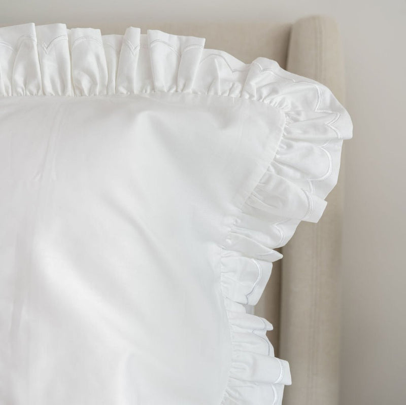 Hotel Cotton Pillowcase Pair - Ruffle