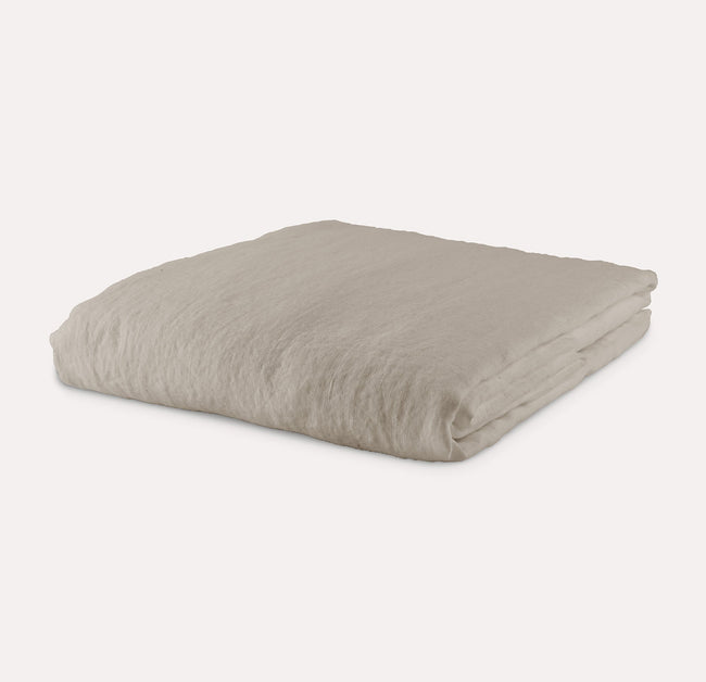 Breeze Linen Fitted & Deep Fitted Sheet - Sand Beige