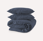 Hero Cotton Duvet Cover Set - Midnight Blue