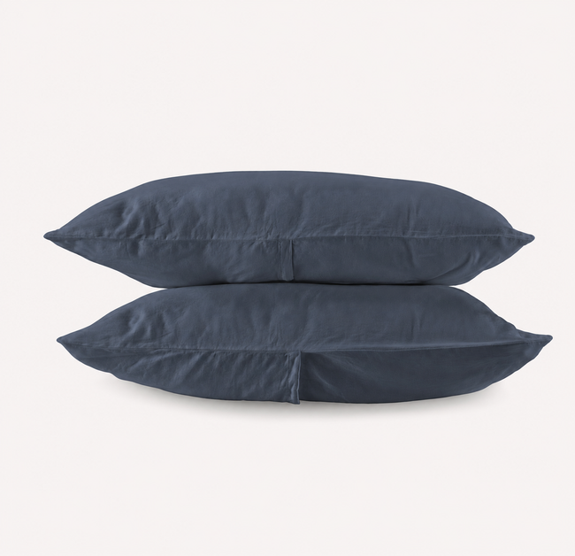 Hero Cotton Pillowcase Pair - Midnight Blue