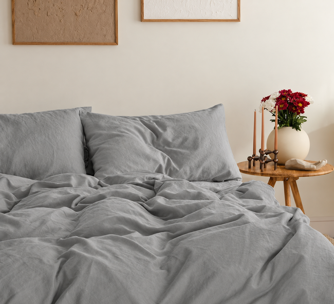 Hero Cotton Duvet Cover Set - Storm Grey