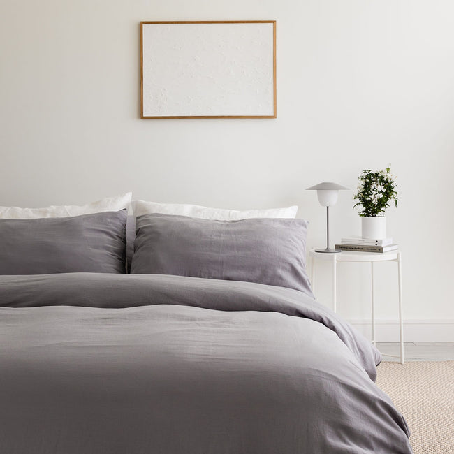 Hero Cotton Flat Sheet - Storm Grey