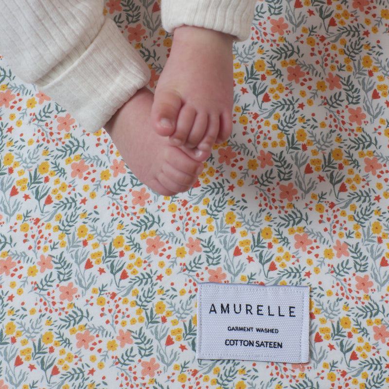 2 pack hero cotton crib sheets - little flower - Amurelle