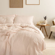 Breeze Linen Fitted Sheet - Rose Pink