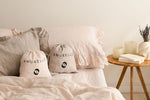 Breeze Linen Duvet Cover Set - Rose Pink