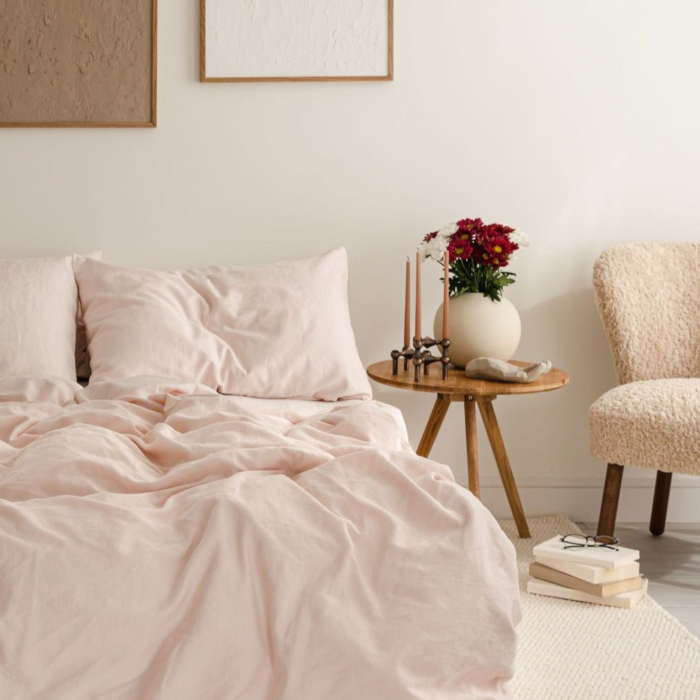 Hero Cotton Pillowcase Pair - Rose Pink