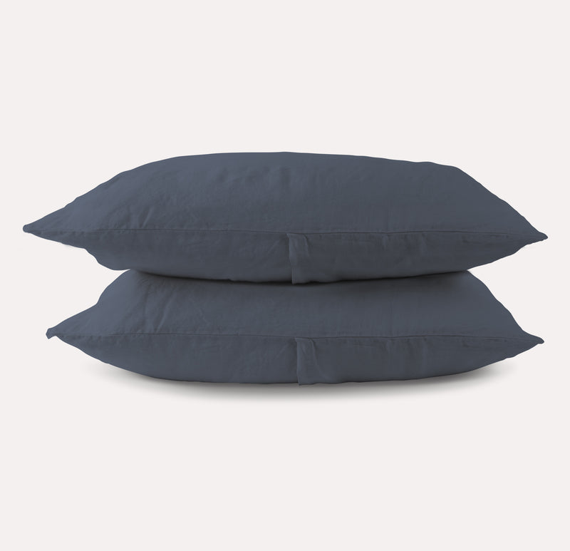 midnight breeze linen - pillowcase pair - Amurelle