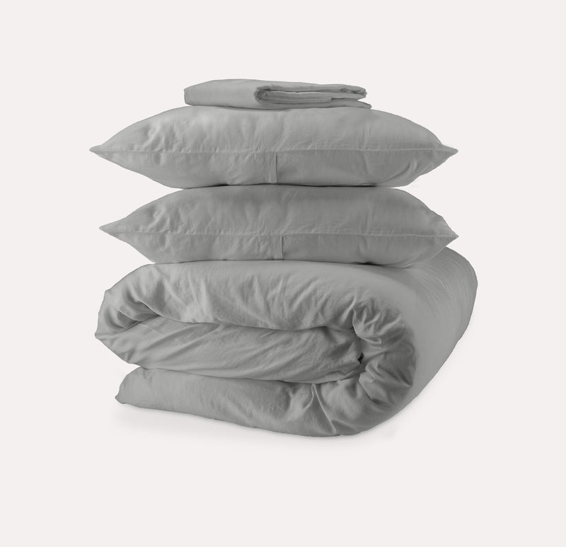 storm grey hero cotton - bedding bundle - Amurelle