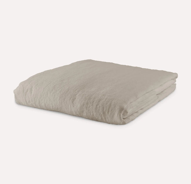Breeze Linen Flat Sheet - Sand Beige