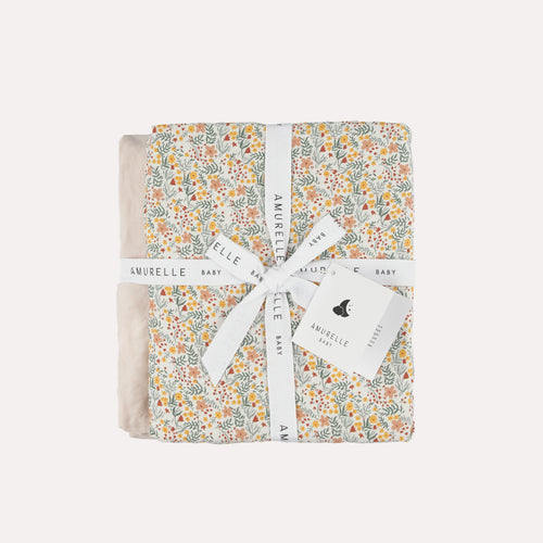2 pack hero cotton cot sheets - little flower - Amurelle