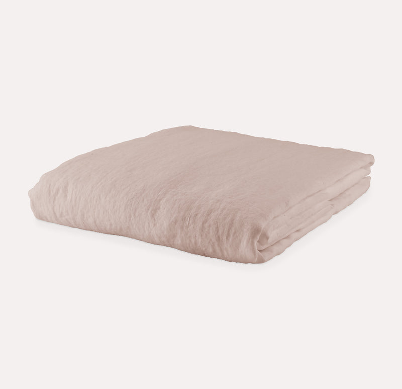 rose breeze linen - deep fitted sheets - Amurelle