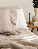 Breeze Linen Duvet Cover Set - Sand Beige